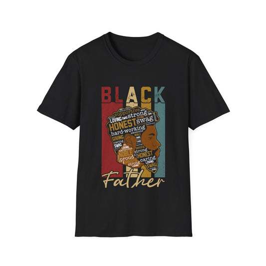 Black Father |Unisex Softstyle T-Shirt