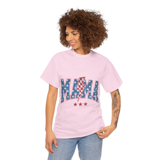 Red, White & Blue Mama| Unisex Heavy Cotton Tee