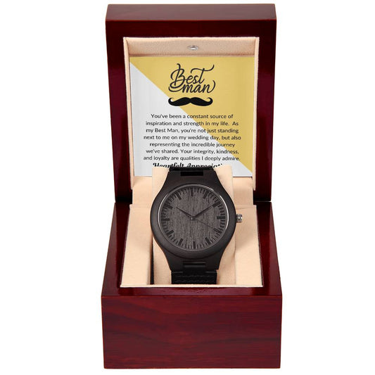 Best Man | Heartfelt Appreciation | Wooden Watch