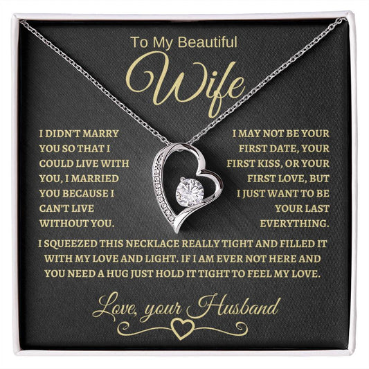 To My Beautiful Wife | Forever Love Necklace