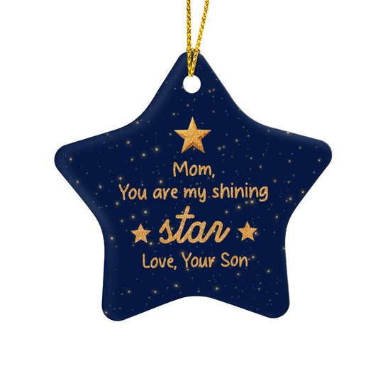 Mom Shining Star | High Gloss Star Ornament