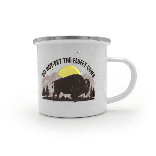 Do Not Pet | 12oz Enamel Camping Mug